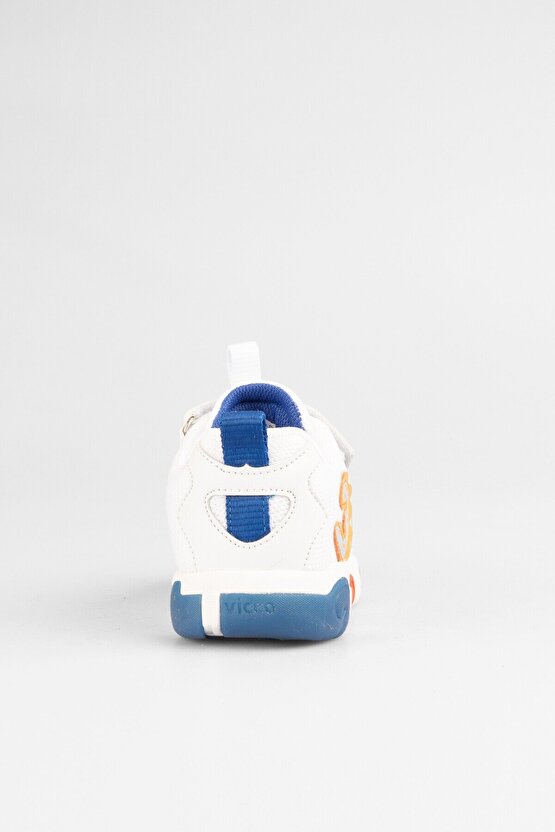 Number Ortopedik Taban Beyaz-Mavi Çocuk Sneaker
