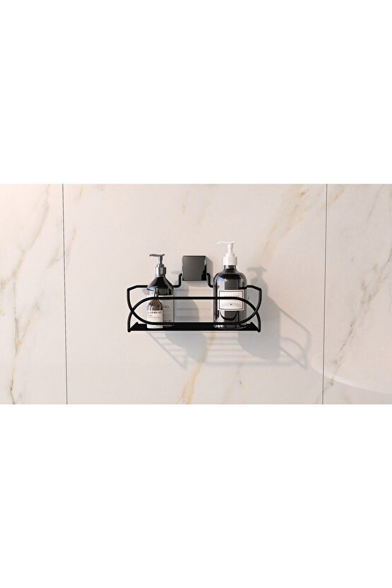 Decoratif Banyo-mutfak-balkon Çok Kullanışlı Metal Sepet Siyah Vida Yok ! Dc-5554