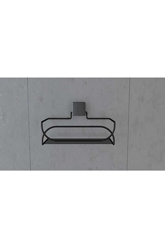 Decoratif Banyo-mutfak-balkon Çok Kullanışlı Metal Sepet Siyah Vida Yok ! Dc-5554