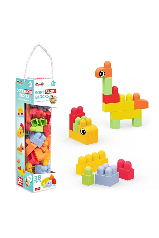 Yumuşak Bloki Blokları 38 Parça - Büyük Yumuşak Bloklar - Büyük Soft Lego Oyuncakları