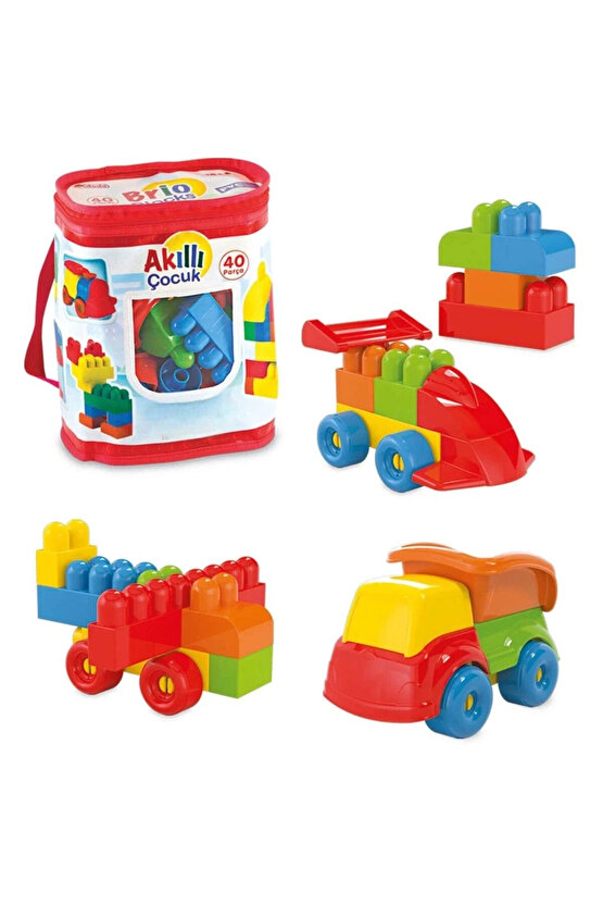 Akıllı Çocuk (40 Parça) - Büyük Parça Lego - Lego Setleri - Bloklar - Bebek Lego
