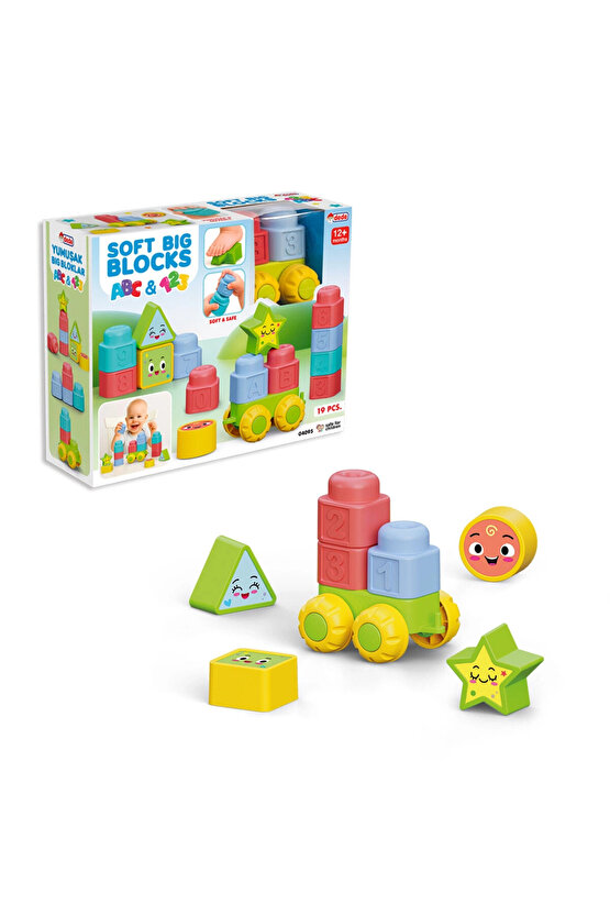 Yumuşak Big Bloklar ABC & 123 - Büyük Yumuşak Bloklar - Büyük Soft Lego Oyuncakları
