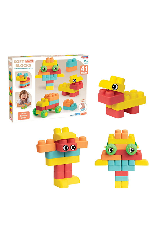 Yumuşak Soft Maxi Bloklar (41 Parça) - Soft Yumuşak Bloklar - Büyük Soft Lego Oyuncakları - Yumuşak