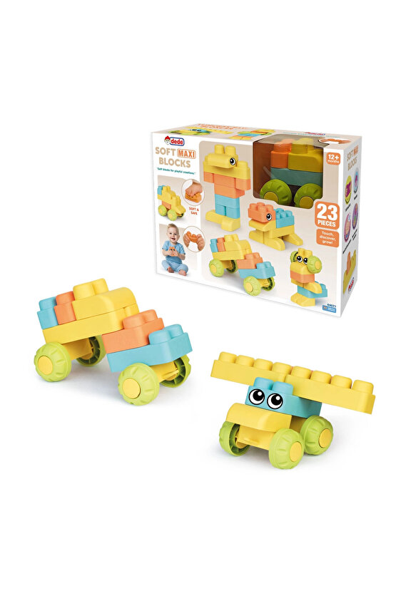 Yumuşak Soft Maxi Bloklar (23 Parça) - Soft Yumuşak Bloklar - Büyük Soft Lego Oyuncakları - Yumuşak