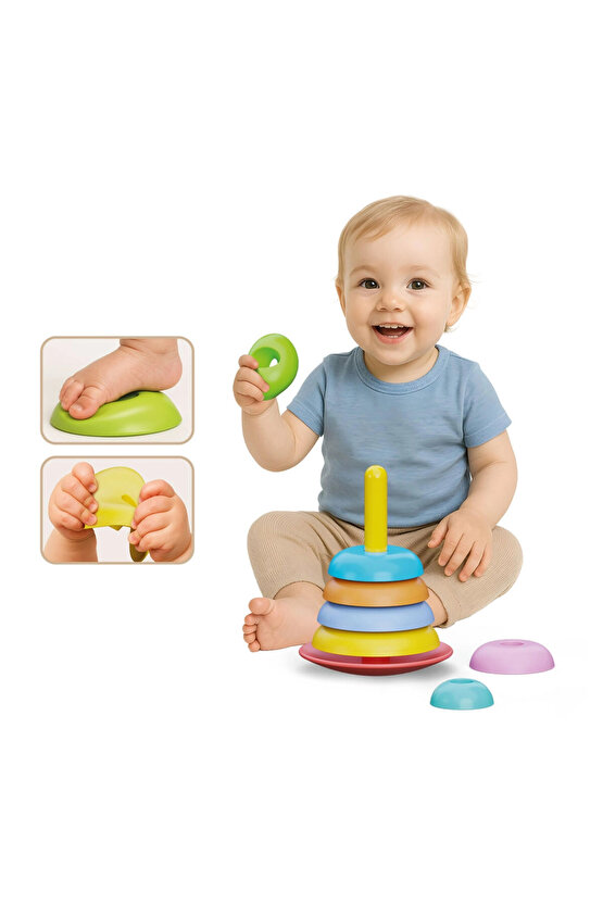 Yumuşak Sallanan Halkalar - Bebek Oyuncakları - Sallanan Halkalar Oyuncak - Yumuşak Lego - Soft Lego