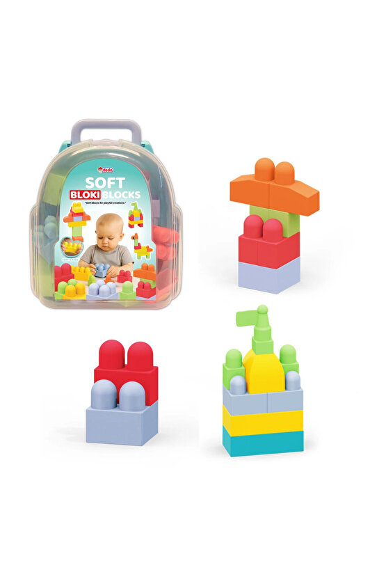 Yumuşak Bloki Blokları Sırt Çantası - Büyük Yumuşak Bloklar - Büyük Soft Lego Oyuncakları