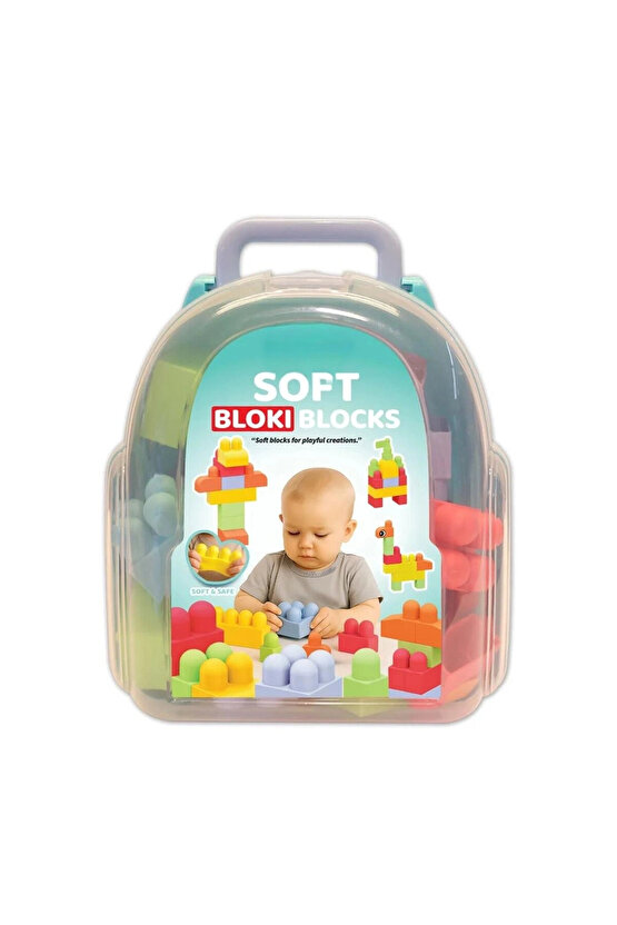 Yumuşak Bloki Blokları Sırt Çantası - Büyük Yumuşak Bloklar - Büyük Soft Lego Oyuncakları