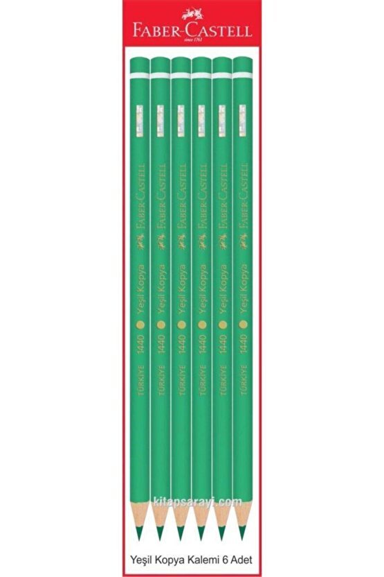 Faber Castel Yeşil Kopya Kalemi 6 Adet