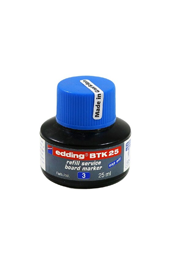 BEYAZ TAHTA MÜREKKEBİ 25 ML E-BTK25 MAVİ