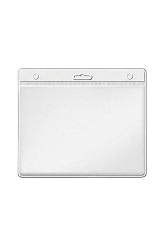 304 Yaka Kartı Poşeti 10.5 X 11 Cm Şeffaf 100 Lü (1 Paket 100 Adet)