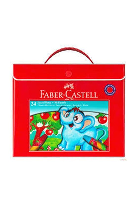 Faber-castell Plastik Çantalı Boya Tutuculu Pastel Boya, 24 Renk