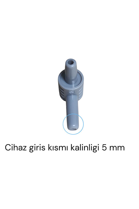 Dijital Tansiyon Aleti Konnektör Jak Bağlantı Aparatı Gri L Tıp 5 Mm