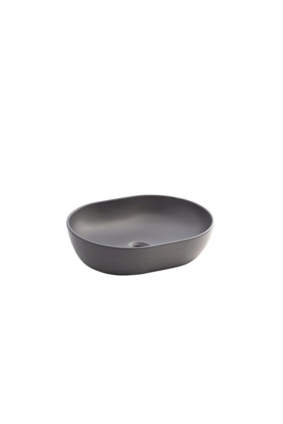 Alto Mat Antrasit 50 Cm Tezgah Üstü Lavabo