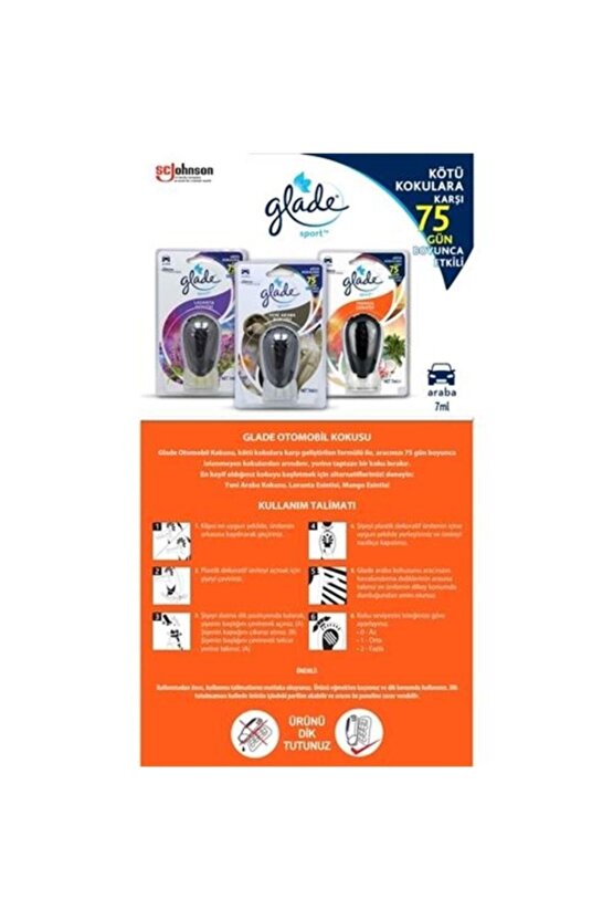 Sport Oto Kokusu Lavanta Esintisi 7 Ml X 2 Adet
