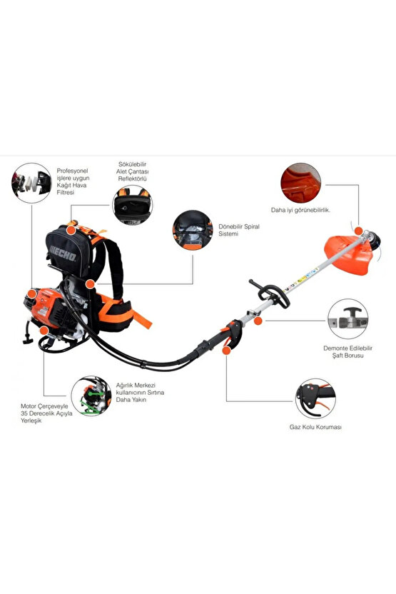 Rm 520 Es Motorlu Sırt Tırpan 2.94 Hp