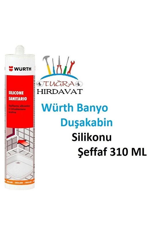 Duşakabin Silikonu Şeffaf 310 ml Kararmayan Silikon