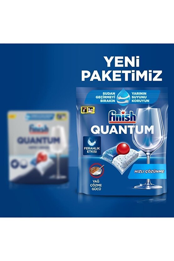 Quantum Hepsi Bir Arada Bulaşık Makinesi Deterjanı Kapsül Tablet 160 Adet (80 x 2li)