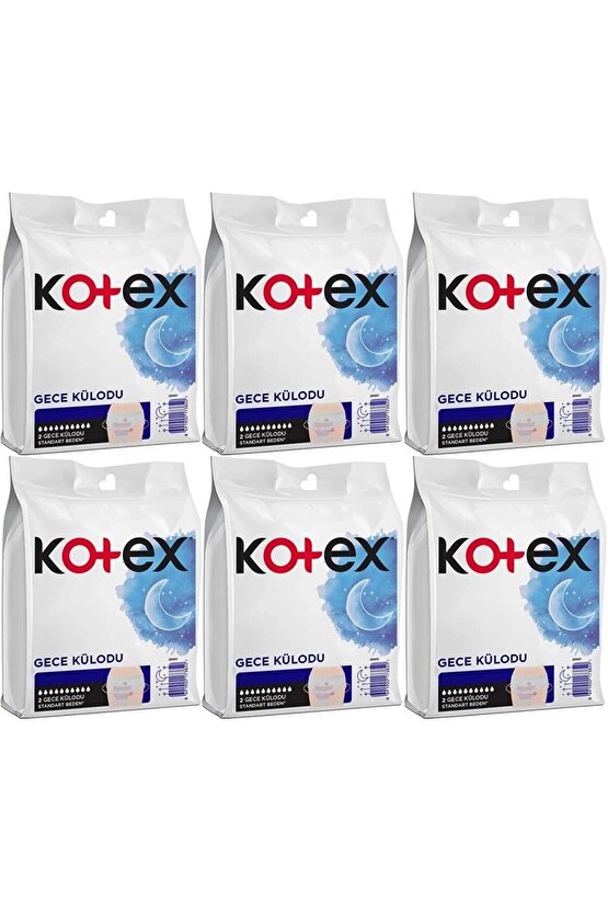 Gece Külodu  Külot Standart Beden Yoğun ReGl Dönemine Özel 12 Li Set 6PK*2