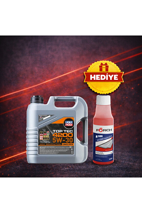 5w30 Motor Yağı Tam Sentetik Top Tec 4200 4 Lt (3715)
