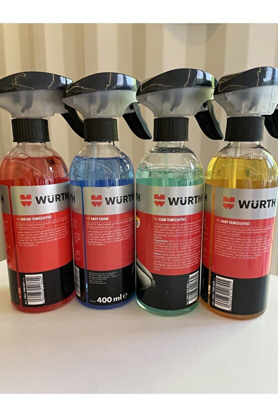 WÜRTH TEMİZLİK SETİ (CANT, JANT, BÖCEK, EASY CLEAN TEMİZLEYİCİ