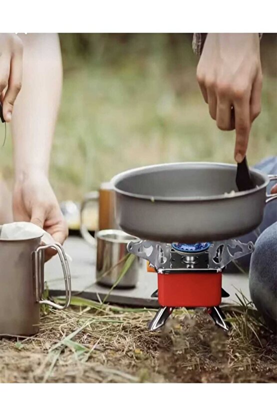 Kendinden Çakmaklı Taşınabilir Portatif Mini Kamp Ocağı