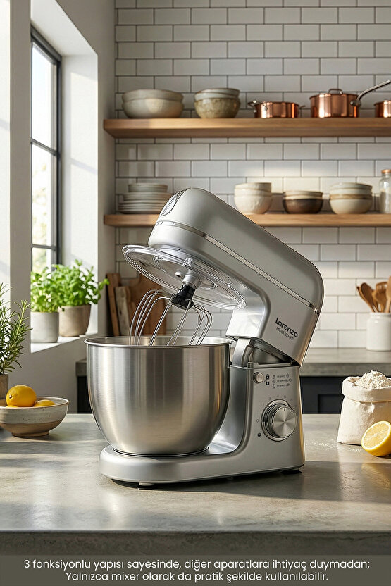 Multichef Stand Mixer 3in1 Hamur Yoğurma Blender Et Kıyma Makinesi
