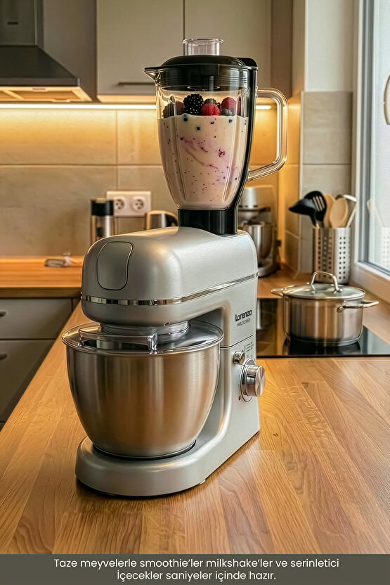 Multichef Stand Mixer 3in1 Hamur Yoğurma Blender Et Kıyma Makinesi