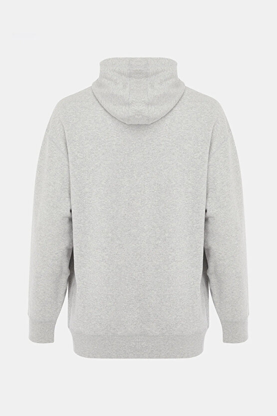 UPTOWN Graphic Hoodie Erkek Gri Spor Sweatshirt