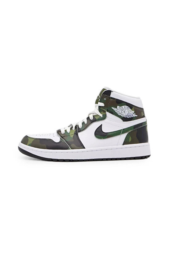 Air Jordan 1 High Golf Camo Erkek Sneaker