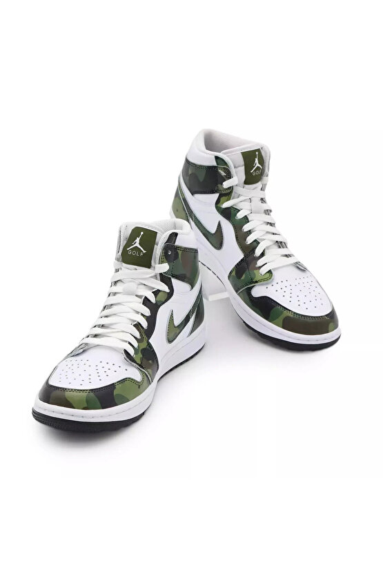Air Jordan 1 High Golf Camo Erkek Sneaker