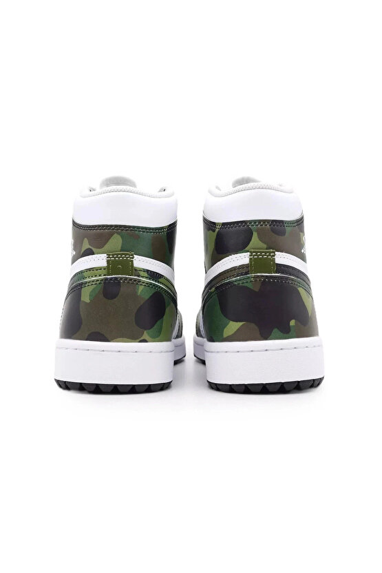 Air Jordan 1 High Golf Camo Erkek Sneaker