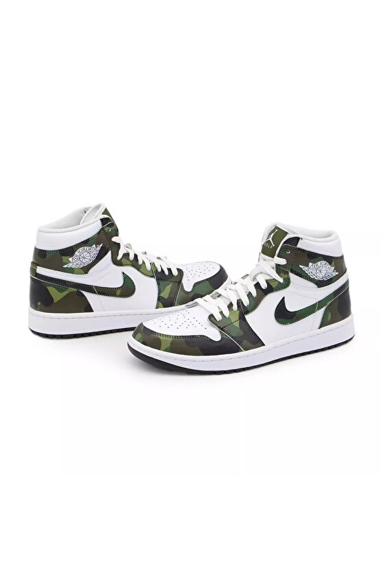 Air Jordan 1 High Golf Camo Erkek Sneaker