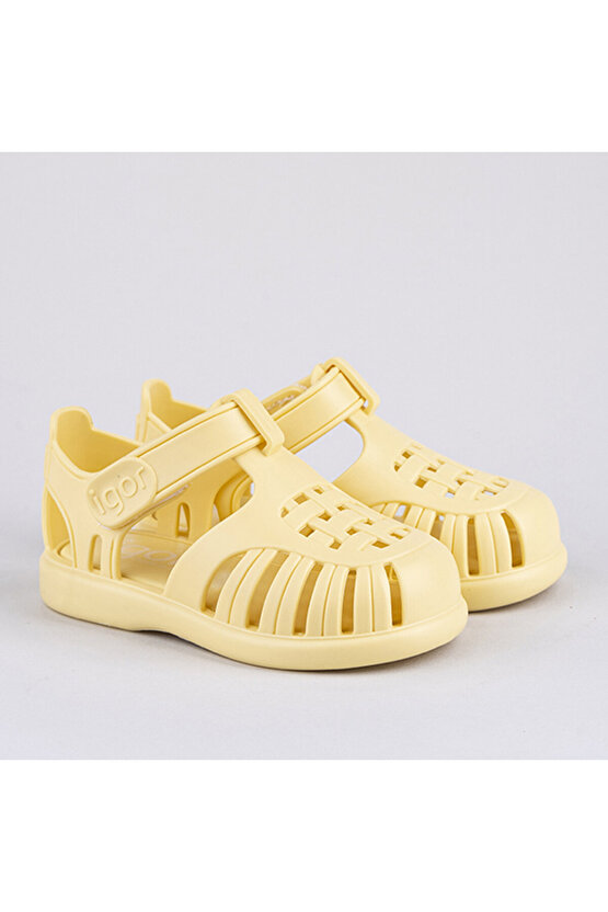 Tobby Solid Unisex Çocuk Sarı Sandalet UNISEX ÇOCUK SANDALET S10271