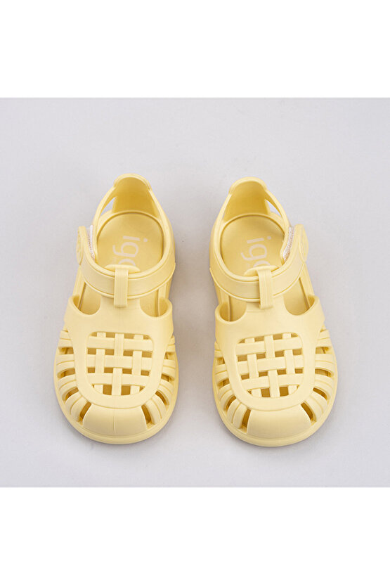 Tobby Solid Unisex Çocuk Sarı Sandalet UNISEX ÇOCUK SANDALET S10271