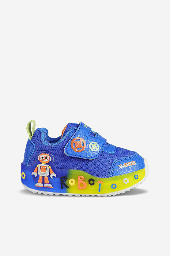Feti Ortopedik Taban Işıklı Mavi Çocuk Sneaker