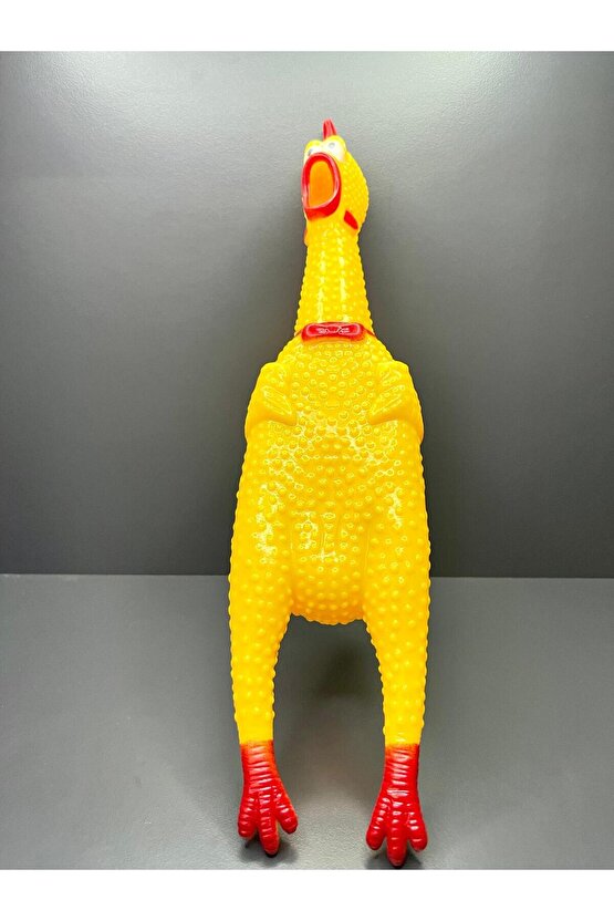 30 cm Öten Horoz Tavuk Sesi Bağıran Şaka Oyuncağı