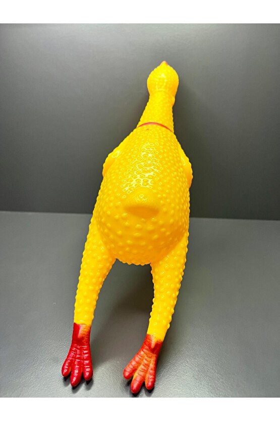 30 cm Öten Horoz Tavuk Sesi Bağıran Şaka Oyuncağı
