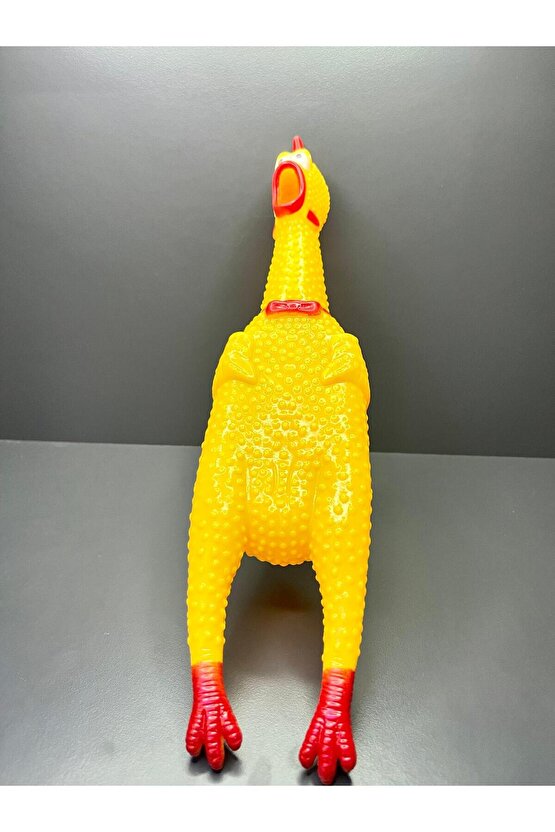 30 cm Öten Horoz Tavuk Sesi Bağıran Şaka Oyuncağı