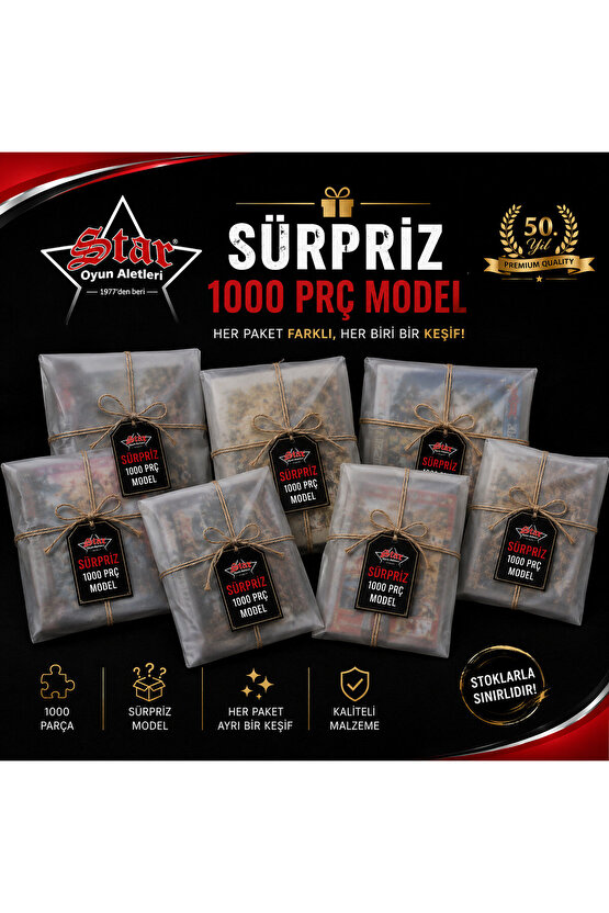 STAR 1000 Parça Sürpriz Puzzle - Karışık Model Gönderim