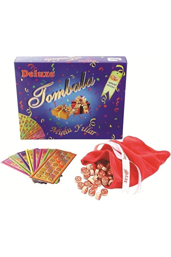 Star Deluxe Tombala Ahşap Pullu Tombala Oyunu
