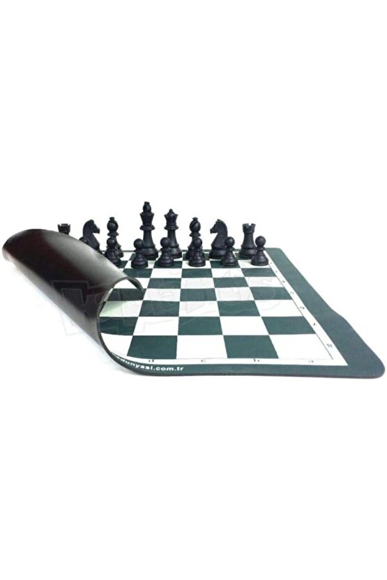 Star Çantalı Rulo Satranç Seti Takımı Büyük Boy 45x45cm Muhafaza