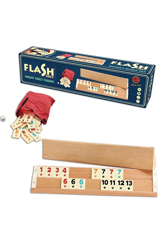 STAR FLASH OKEY CEVİZ KAPLAMA TAVLA İSKAMBİL KÂĞIT