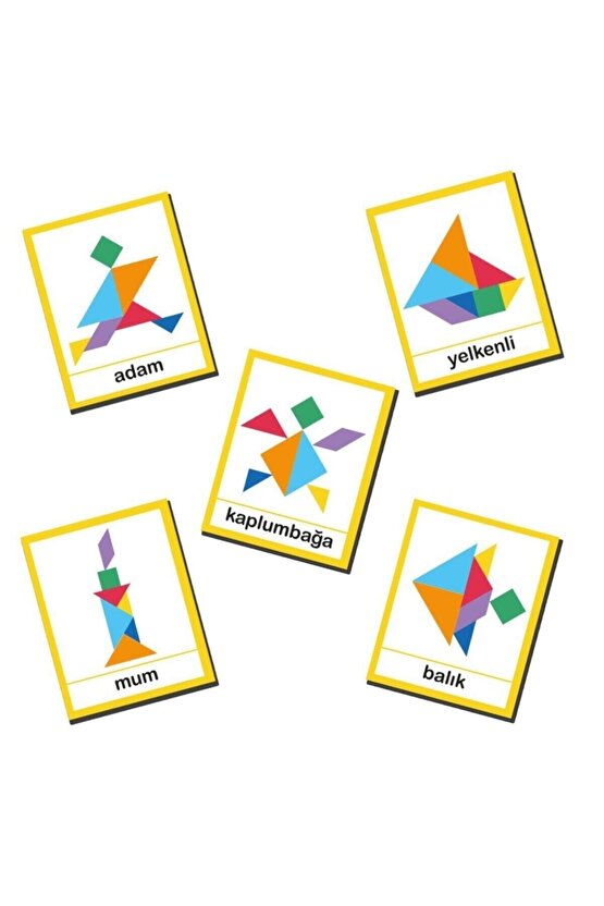 67 Parça Dev Tangram Okul Öncesi Eğitici Oyuncak Zeka Geliştirici Tangram Dev Tangram Stoktan