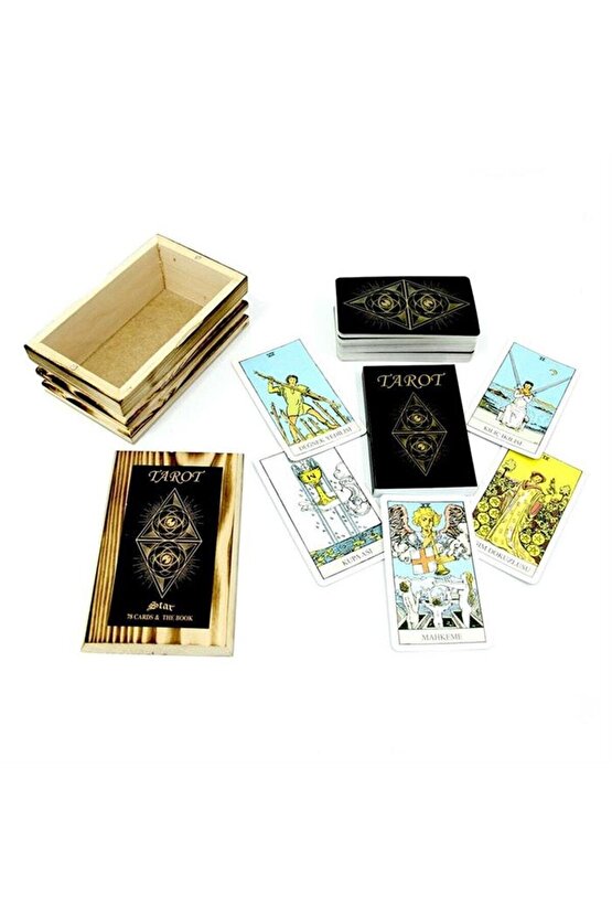 Tarot Oyun Kartı Ahşap Kutulu 1066683
