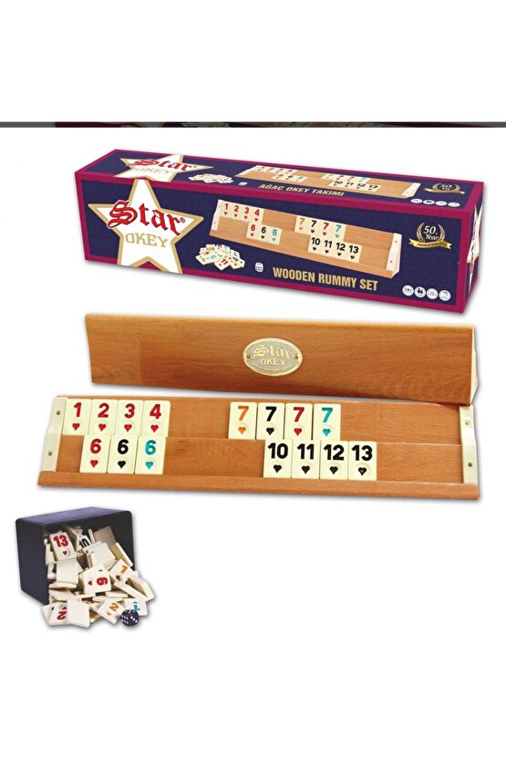 Star Okey Takımı-İskambil-Bridge-Okey Masa Örtüsü-Set
