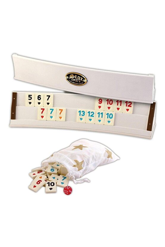 STAR Plastik Oval OKEY Takımı - 1011089 - Açık Renk