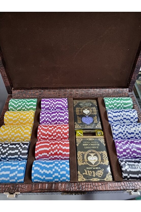 Deri Çanta Poker Çipi 300lük