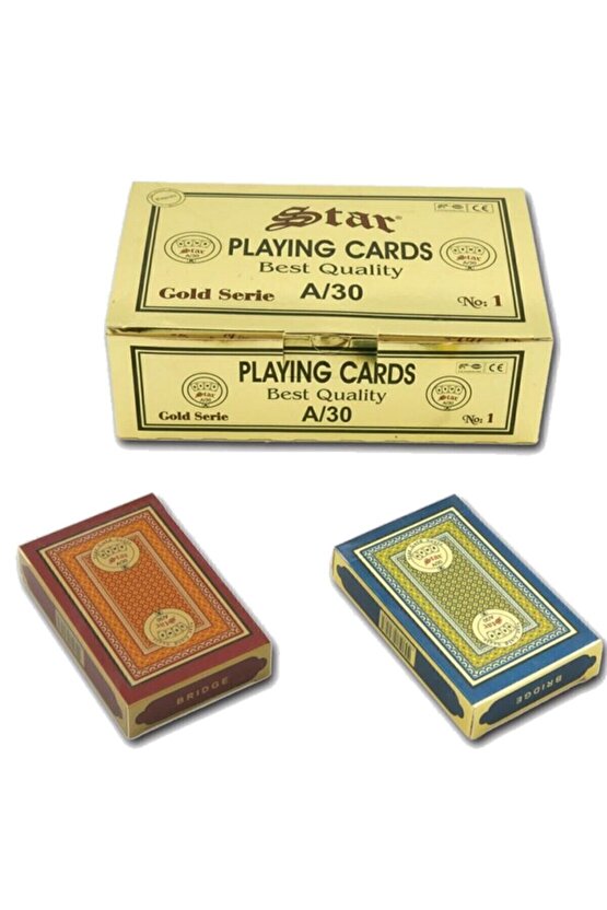Iskambil Kağıdı Oyun 2 Li Set Gold Oyun Kağıdı Iskambil Kağıdı Poker Kağıdı 2 Deste Stoktan