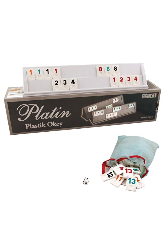 Platin Plastik Okey Takımı