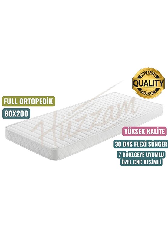 80x200x12 Cm Ikea Divan Uyumlu Tek Kişilik Ortopedik Sünger Yatak